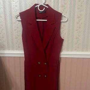 SHEIN RED VEST CARDIGAN